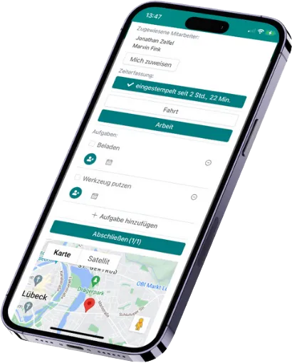 Zeiterfassung in der Handwerker Software