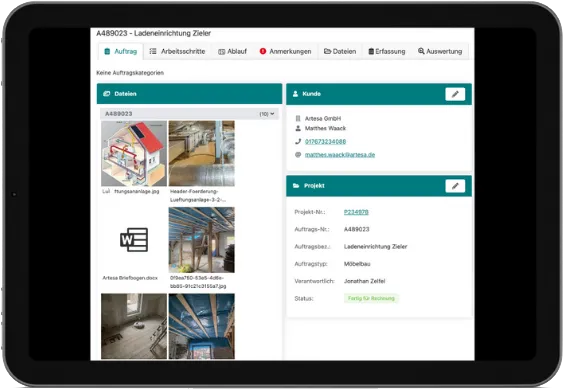 Fotodokumentation in der Handwerker Software