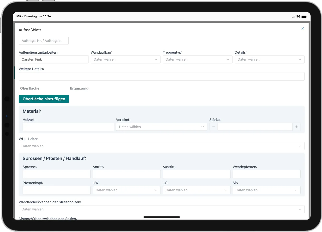 Deine Formulare digital. Genau so wie dein Betrieb es braucht.