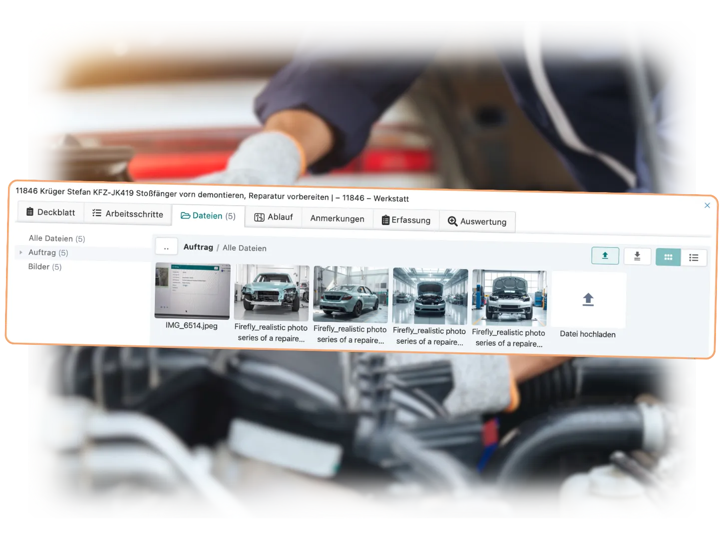 Artesa Handwerkersoftware für KFZ-Werkstätten