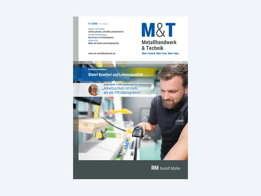 Titelseite von M&T Metallhandwerk & Technik, Ausgabe 6-7/2026