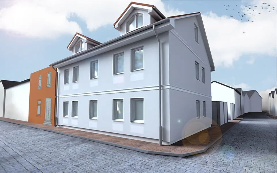 Sanierter Mehrfamilienhaus-Altbau – Referenzobjekt von Boddensegler Immobilien Management
