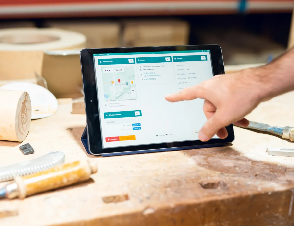 Zugriff auf die Planung über verschiedene Geräte