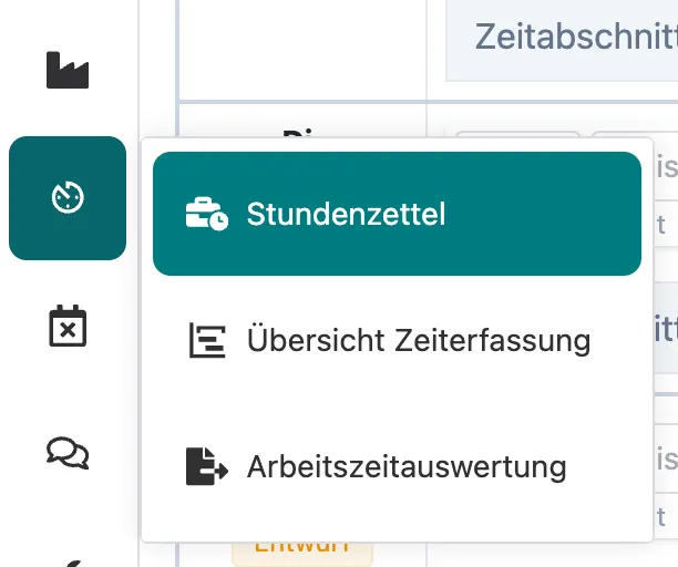 Reiter Zeiterfassung